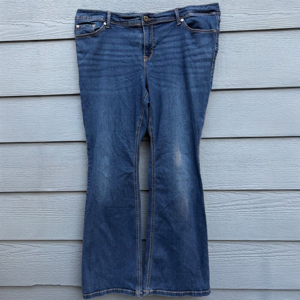 Torrid 20R Luxe Slim Boot Women Blue Denim Super Stretch Plus Size Jeans Pants